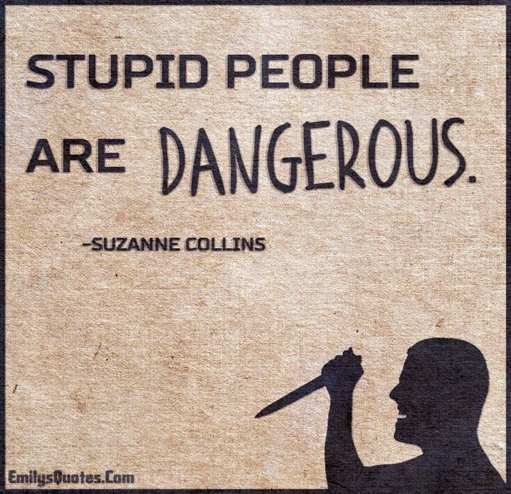 hunger games quotes: stupid people are dangerous
