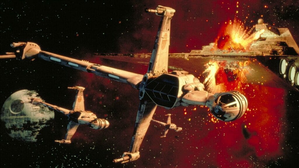 Biggest Starship in Star Wars: b wing starfighter