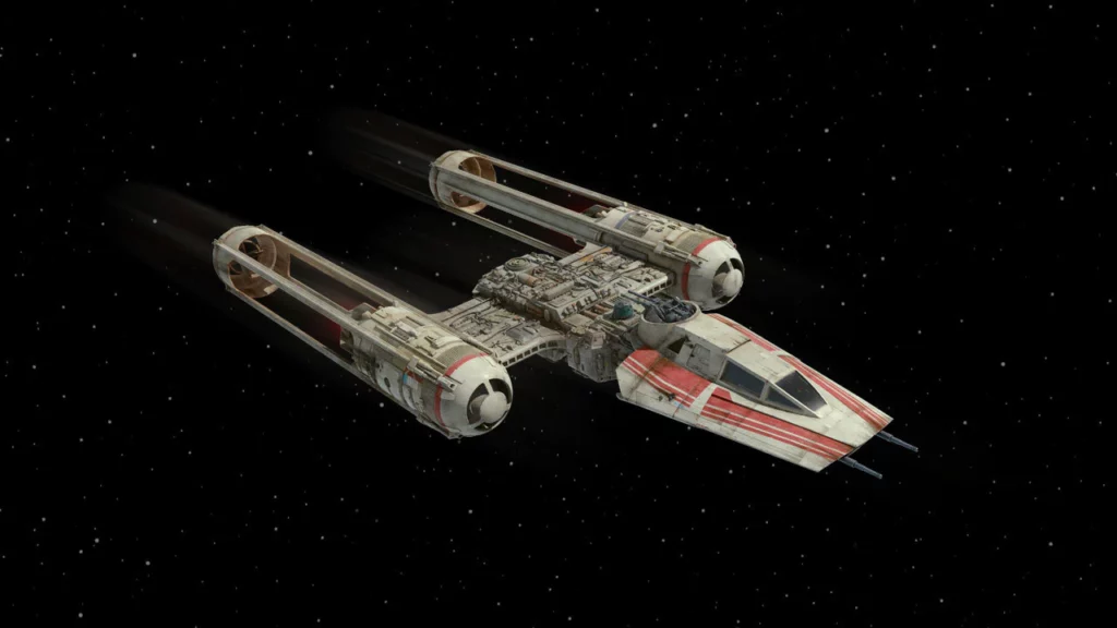 Biggest Starship in Star Wars: y wing starfighter
