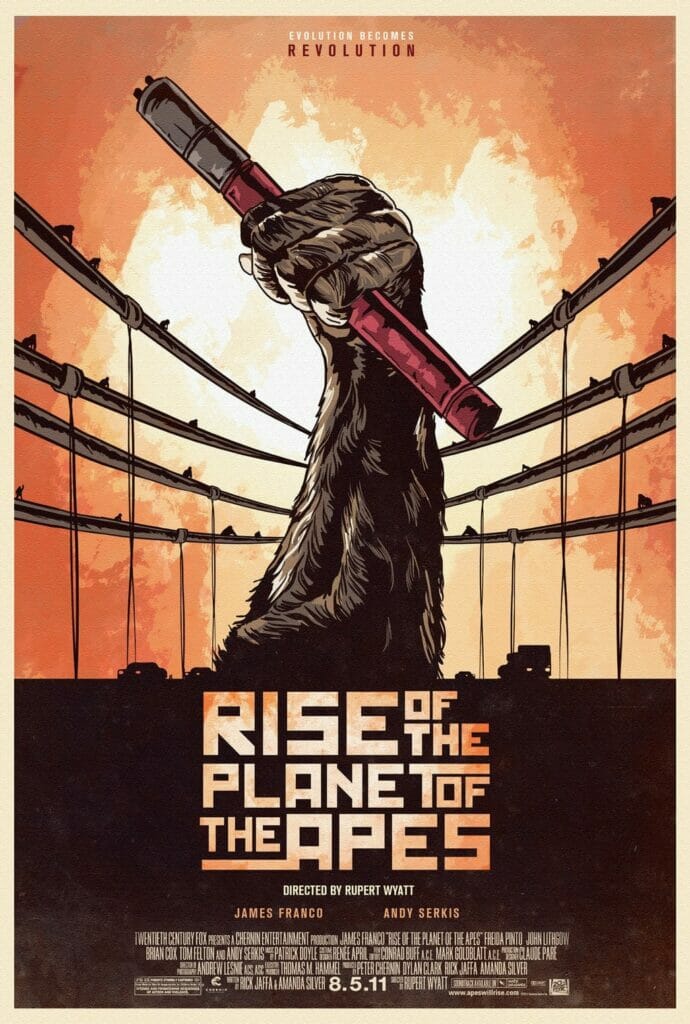 Planet of the Apes Movies: rise of the planet of the apes